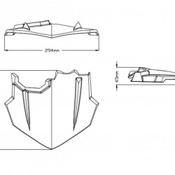 Ζελατίνα Puig Naked New Generation Sport Plus Yamaha MT-09 17-20 μαύρη ματ