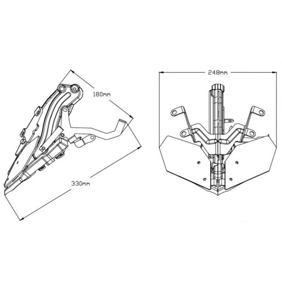 Βάση ρύθμισης ύψους ζελατίνας M.E.M Puig Yamaha MT-09 17-20 Βάση ρύθμισης ύψους ζελατίνας M.E.M Puig Yamaha MT-09 17-20