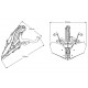 Βάση ρύθμισης ύψους ζελατίνας M.E.M Puig Yamaha MT-09 17-20 Βάση ρύθμισης ύψους ζελατίνας M.E.M Puig Yamaha MT-09 17-20