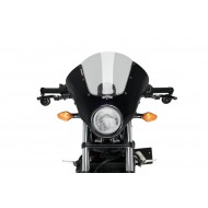 Puig Dark Night semi-fairing Honda CMX 500 Rebel -19 μαύρο με ζελατίνα ελαφρώς φιμέ