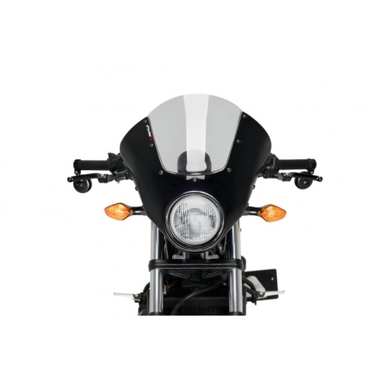 Puig Dark Night semi-fairing Honda CMX 500 Rebel -19 μαύρο με ζελατίνα ελαφρώς φιμέ Puig Dark Night semi-fairing Honda CMX 500 Rebel -19 μαύρο με ζελατίνα ελαφρώς φιμέ