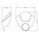 Puig Dark Night semi-fairing Honda CMX 500 Rebel -19 μαύρο με ζελατίνα ελαφρώς φιμέ Puig Dark Night semi-fairing Honda CMX 500 Rebel -19 μαύρο με ζελατίνα ελαφρώς φιμέ