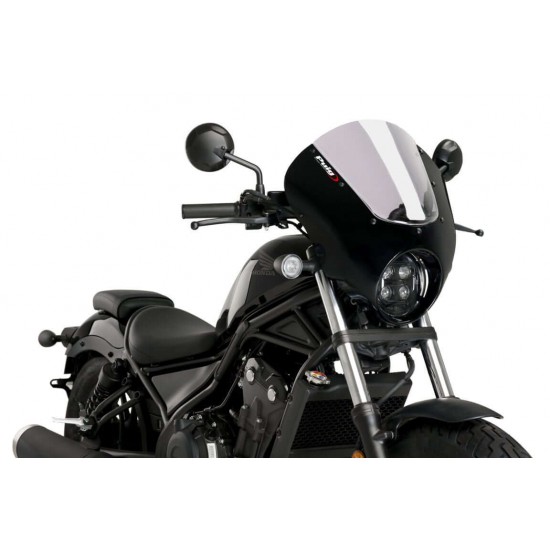Puig Dark Night semi-fairing Honda CMX 500 Rebel 20- μαύρο ματ με ζελατίνα ελαφρώς φιμέ Puig Dark Night semi-fairing Honda CMX 500 Rebel 20- μαύρο ματ με ζελατίνα ελαφρώς φιμέ