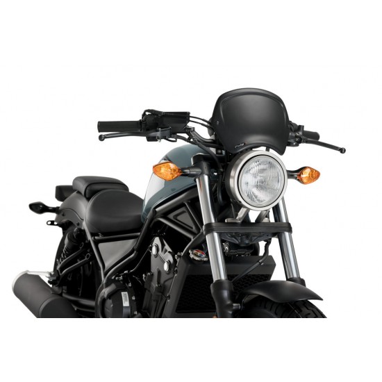 Μάσκα ρετρό Puig Honda CMX 500 Rebel μαύρη ματ Μάσκα ρετρό Puig Honda CMX 500 Rebel μαύρη ματ
