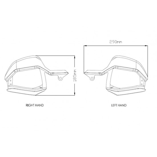 Επεκτάσεις εργοστασιακών χουφτών Puig Honda X-ADV -20 διάφανες Επεκτάσεις εργοστασιακών χουφτών Puig Honda X-ADV -20 διάφανες