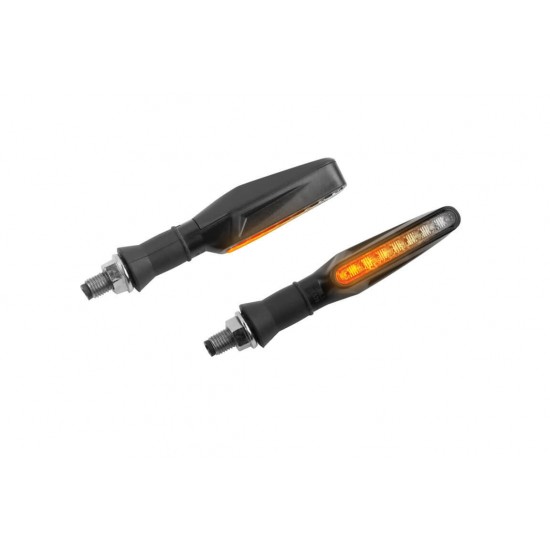 Φλας LED universal Puig Pin ρυθμικά μαύρο-διάφανο (σετ) Φλας LED universal Puig Pin ρυθμικά μαύρο-διάφανο (σετ)
