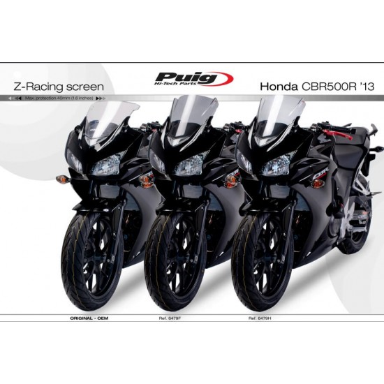 Ζελατίνα Puig Z-Racing Honda CBR 500 R 13-15 διάφανη Ζελατίνα Puig Z-Racing Honda CBR 500 R 13-15 διάφανη
