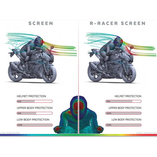 Ζελατίνα Puig R-Racer BMW S 1000 RR 19- σκούρο φιμέ Ζελατίνα Puig R-Racer BMW S 1000 RR 19- σκούρο φιμέ