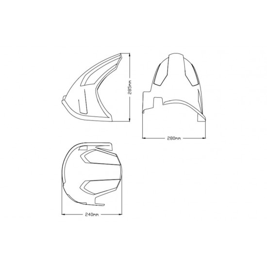Φτερό πίσω τροχού Puig Yamaha XT 1200 Z Super Tenere μαύρο ματ Φτερό πίσω τροχού Puig Yamaha XT 1200 Z Super Tenere μαύρο ματ