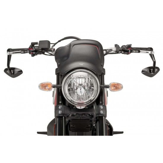 Ζελατίνα - Μάσκα ρετρό Puig Ducati Scrambler μαύρο ματ Ζελατίνα - Μάσκα ρετρό Puig Ducati Scrambler μαύρο ματ