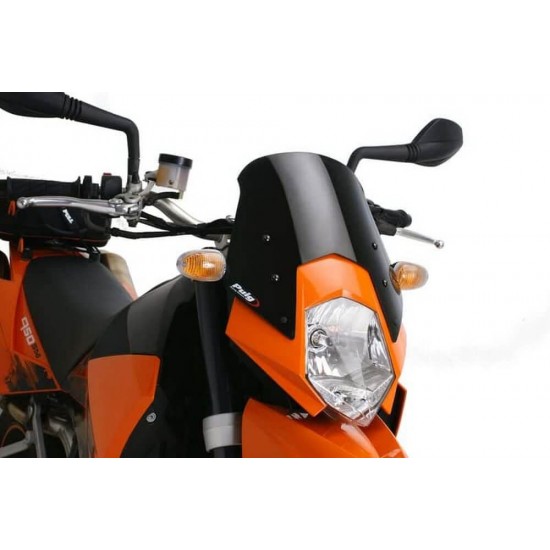 Ζελατίνα PUIG Naked New Generation Sport KTM 950 SM/Super Enduro σκούρο φιμέ Ζελατίνα PUIG Naked New Generation Sport KTM 950 SM/Super Enduro σκούρο φιμέ