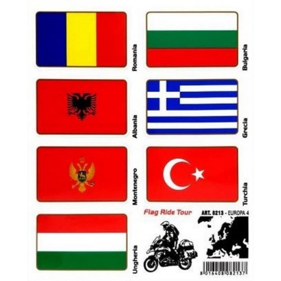 Αυτοκόλλητα EUROPA 4 σετ 7 τεμ. Αυτοκόλλητα EUROPA 4 σετ 7 τεμ.