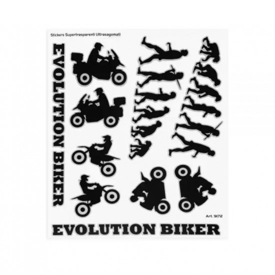 Αυτοκόλλητα QTR ''EVOLUTION'' 20 x 24 εκ. μαύρο (10 τεμ) Αυτοκόλλητα QTR ''EVOLUTION'' 20 x 24 εκ. μαύρο (10 τεμ)