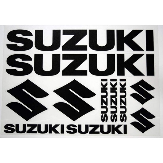 Αυτοκόλλητα Suzuki 30 x 35 εκ. μαύρα Αυτοκόλλητα Suzuki 30 x 35 εκ. μαύρα
