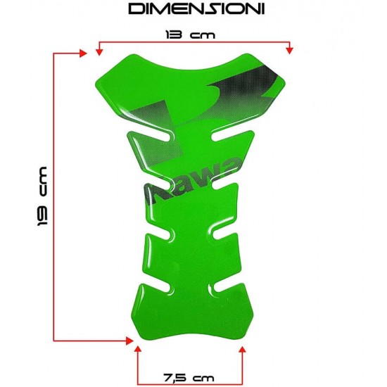 Tankpad QTR Kawasaki πράσινο με logo Tankpad QTR Kawasaki πράσινο με logo