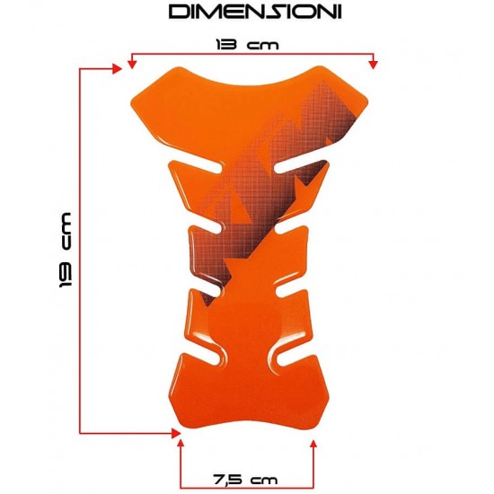 Tankpad QTR KTM πορτοκαλί με logo Tankpad QTR KTM πορτοκαλί με logo