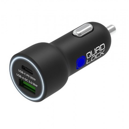 Aντάπτορας Quad Lock 12V USB + Type-C 48W 5A (fast charge)