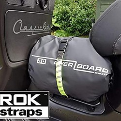 Ελαστικοί ιμάντες ρυθμιζόμενοι ROKStraps 45-150 εκ. πράσινοι-μαύροι (σετ των 2 - 25 χιλ πλάτος)