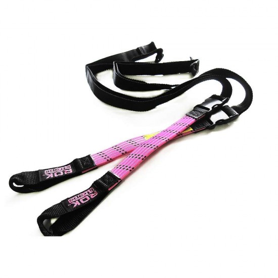 Ελαστικοί ιμάντες ρυθμιζόμενοι ROKStraps 45-150 εκ. ροζ-μαύροι (σετ των 2 - 25 χιλ πλάτος) Ελαστικοί ιμάντες ρυθμιζόμενοι ROKStraps 45-150 εκ. ροζ-μαύροι (σετ των 2 - 25 χιλ πλάτος)