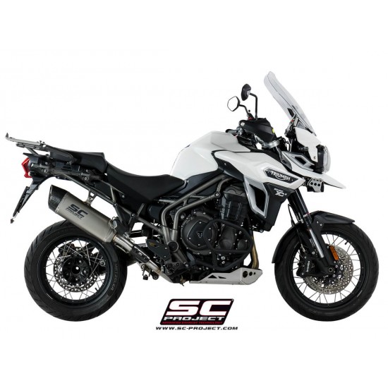 Τελικό εξάτμισης SC-Project Adventure Triumph Tiger Explorer 1200 XC/XR 16-17 τιτάνιο-carbon Τελικό εξάτμισης SC-Project Adventure Triumph Tiger Explorer 1200 XC/XR 16-17 τιτάνιο-carbon
