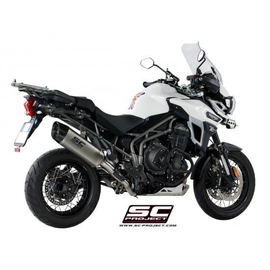 Τελικό εξάτμισης SC-Project Adventure Triumph Tiger Explorer 1200 XC/XR 16-17 τιτάνιο-carbon Τελικό εξάτμισης SC-Project Adventure Triumph Tiger Explorer 1200 XC/XR 16-17 τιτάνιο-carbon