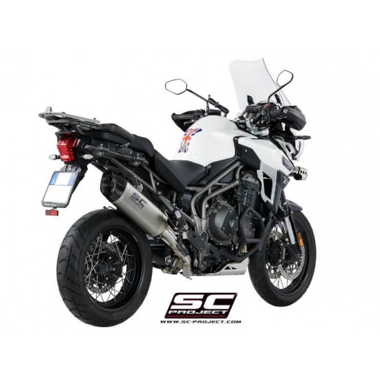 Τελικό εξάτμισης SC-Project Adventure Triumph Tiger Explorer 1200 XC/XR 16-17 τιτάνιο-carbon Τελικό εξάτμισης SC-Project Adventure Triumph Tiger Explorer 1200 XC/XR 16-17 τιτάνιο-carbon