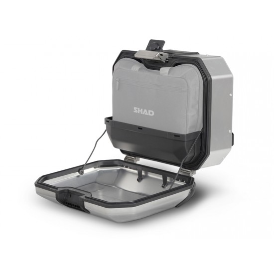 Πλαϊνή βαλίτσα αλουμινίου SHAD TERRA TR36 36 lt. (αριστερή) ασημί