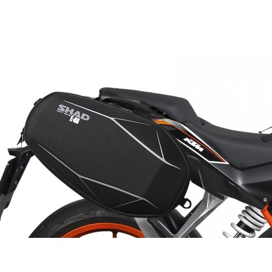 Βάσεις πλαϊνών σαμαριών SHAD KTM 125-250-390 Duke -16 Βάσεις πλαϊνών σαμαριών SHAD KTM 125-250-390 Duke -16