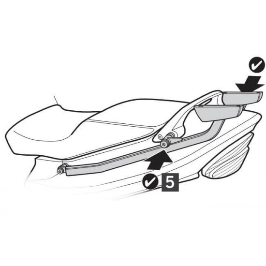 Βάση topcase SHAD Honda CBR 1100 XX