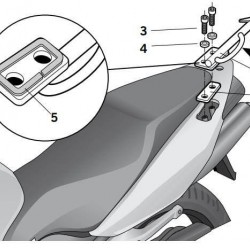Βάση topcase SHAD Honda VFR 800/VTEC 