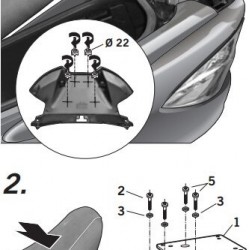 Βάση topcase SHAD Suzuki Burgman 400/K7/Z/ABS -16