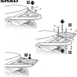 Βάση topcase SHAD Piaggio Liberty 50-125 05-