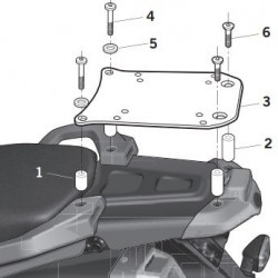 Βάση topcase SHAD Yamaha XT 660 Z Tenere