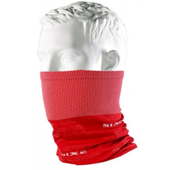 Neckwarmer SIX2 carbon κόκκινο Neckwarmer SIX2 carbon κόκκινο