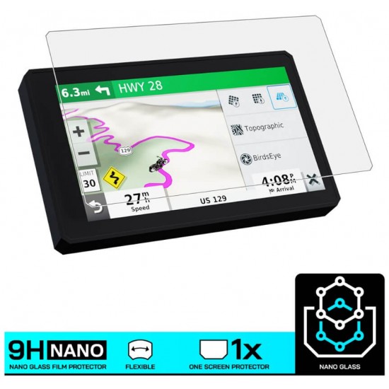 Nano glass για προστασία οθόνης GPS Garmin Zumo XT (σετ 2 ultra clear)