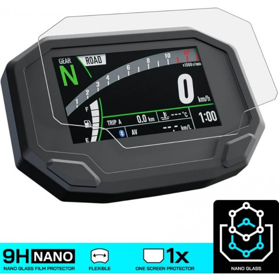 Nano glass για προστασία TFT οθόνης Kawasaki Ninja 650 20- (σετ 2 ultra clear)