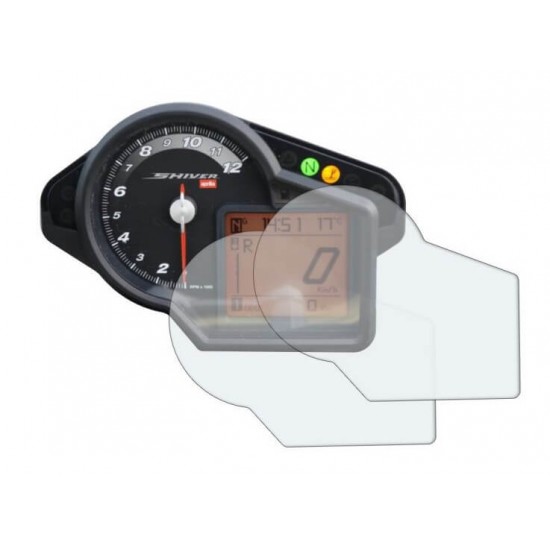 Φιλμ προστασίας οργάνων Aprilia Shiver 750 (σετ 2 Ultra Clear) Φιλμ προστασίας οργάνων Aprilia Shiver 750 (σετ 2 Ultra Clear)