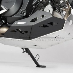 Ποδιά κινητήρα SW-Motech Suzuki DL 1000 V-Strom/XT 14- μαύρο-ασημί (με κάγκελα)