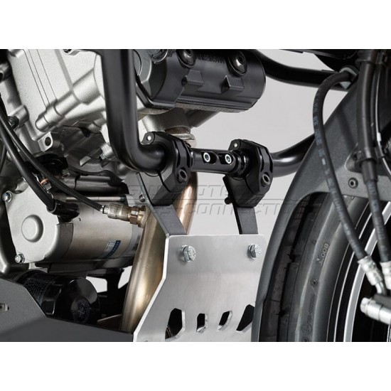 Ποδιά κινητήρα SW-Motech Suzuki DL 1000 V-Strom/XT 14- μαύρο-ασημί (με κάγκελα)