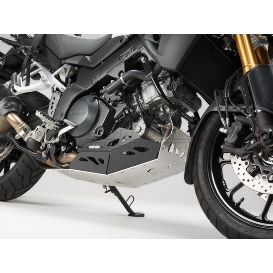 Ποδιά κινητήρα SW-Motech Suzuki DL 1000 V-Strom 14- μαύρο-ασημί (χωρίς κάγκελα)