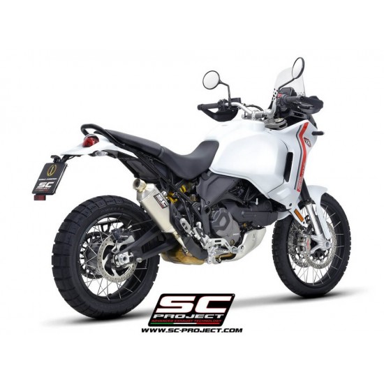 Τελικό εξάτμισης SC-Project Rally Raid Ducati Desert X τιτάνιο Τελικό εξάτμισης SC-Project Rally Raid Ducati Desert X τιτάνιο