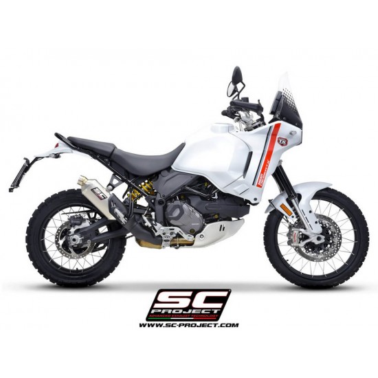 Τελικό εξάτμισης SC-Project Rally Raid Ducati Desert X τιτάνιο Τελικό εξάτμισης SC-Project Rally Raid Ducati Desert X τιτάνιο