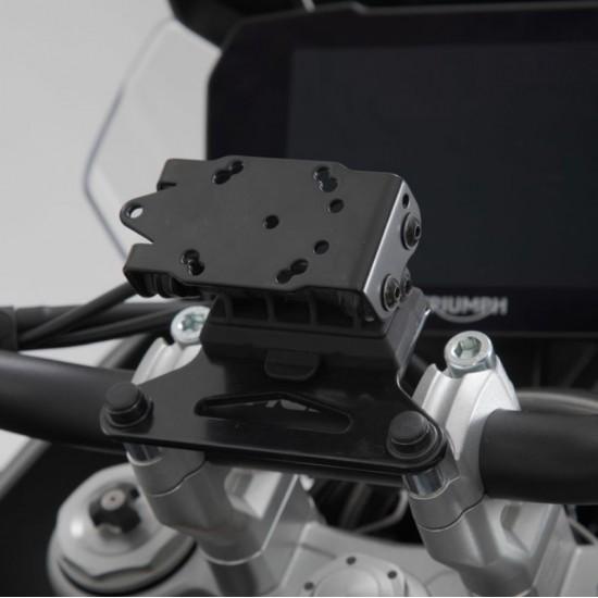 Βάση GPS SW-Motech Quick-Lock στην τιμονόπλακα Triumph Tiger 900 GT/Rally/Pro Βάση GPS SW-Motech Quick-Lock στην τιμονόπλακα Triumph Tiger 900 GT/Rally/Pro