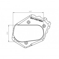 Επέκταση βάσης πλαϊνού σταντ SW-Motech BMW R 1200 GS LC 13-