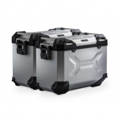 Σετ βάσεων και βαλιτσών SW-Motech TRAX ADV 45 lt. Suzuki DL 650 V-Strom 17- ασημί