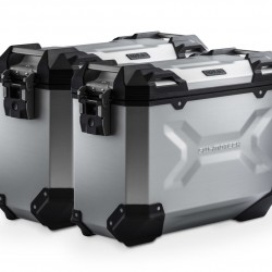 Σετ βάσεων και βαλιτσών SW-Motech TRAX ADV 37 lt. BMW F 900 R/XR ασημί