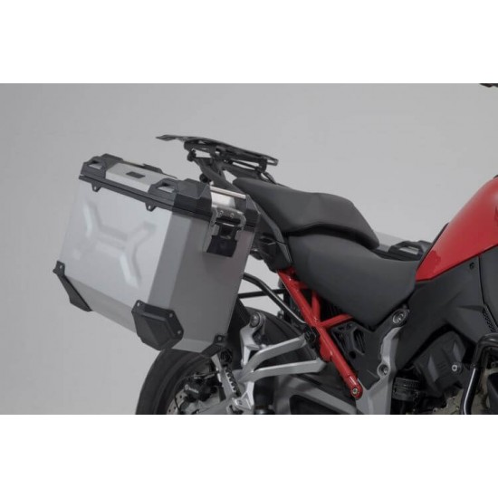 Σετ βάσεων και βαλιτσών SW-Motech TRAX ADV 37 lt. Ducati Multistrada V4/S/Sport/Rally ασημί Σετ βάσεων και βαλιτσών SW-Motech TRAX ADV 37 lt. Ducati Multistrada V4/S/Sport/Rally ασημί