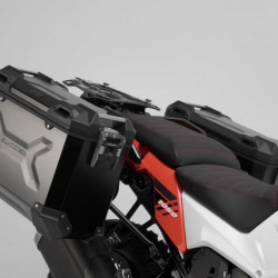 Σετ βάσεων και βαλιτσών SW-Motech TRAX ADV Suzuki V-Strom 1050/XT ασημί