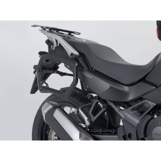 Σετ βάσεων και βαλιτσών SW-Motech TRAX ADV 45 lt. Honda XL 750 Transalp ασημί