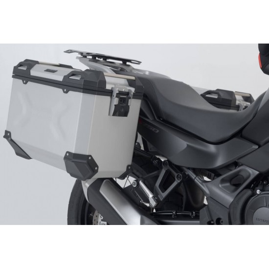 Σετ βάσεων και βαλιτσών SW-Motech TRAX ADV 45 lt. Honda XL 750 Transalp ασημί